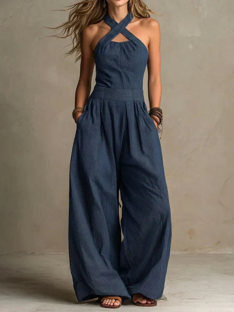 Elin | Mono largo y holgado con cuello halter