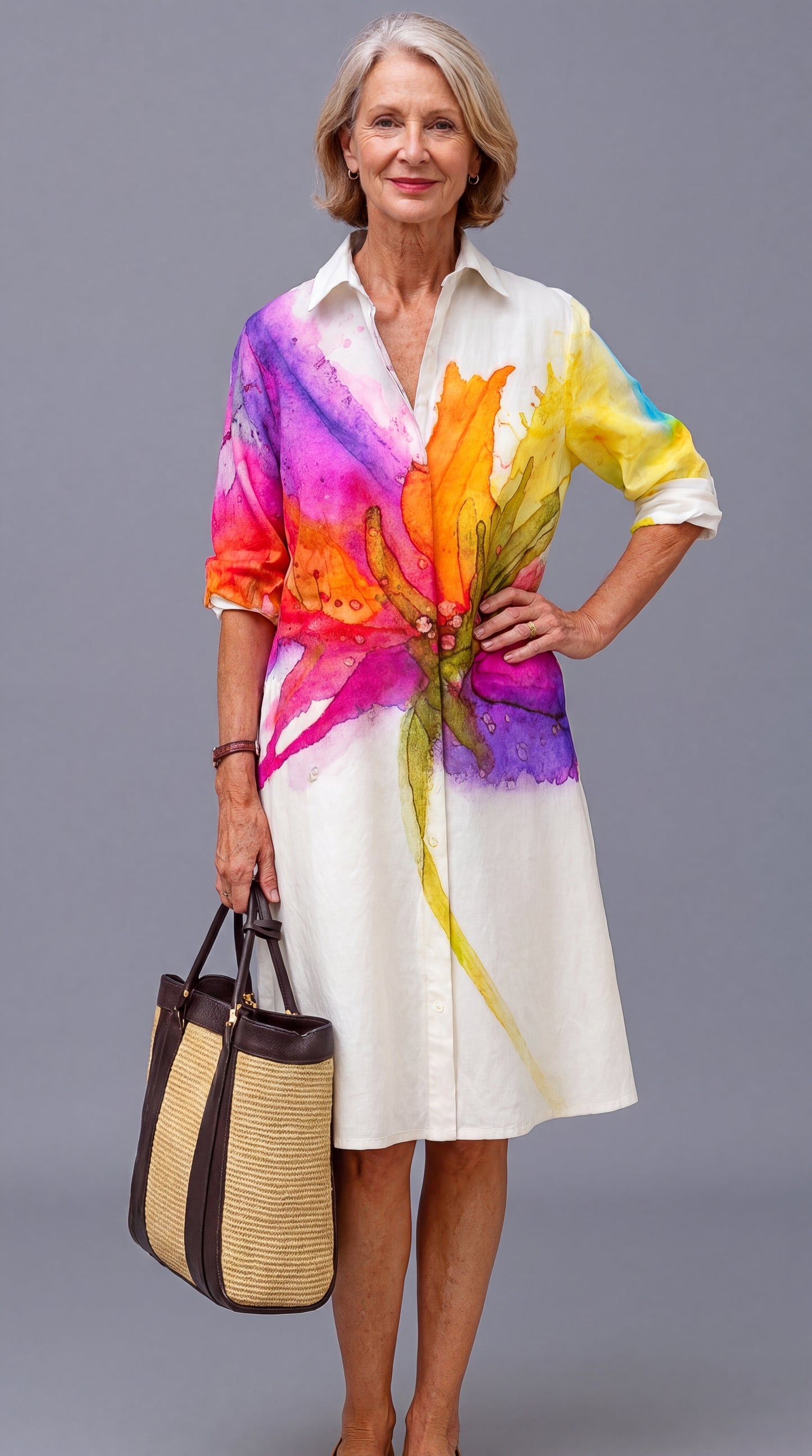 Lydia | Robe midi élégante et raffinée