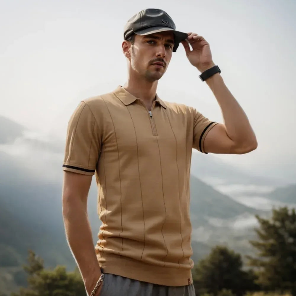 Polo con cremallera Hudson
