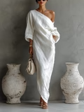 Alma | Vestido largo asimétrico y elegante
