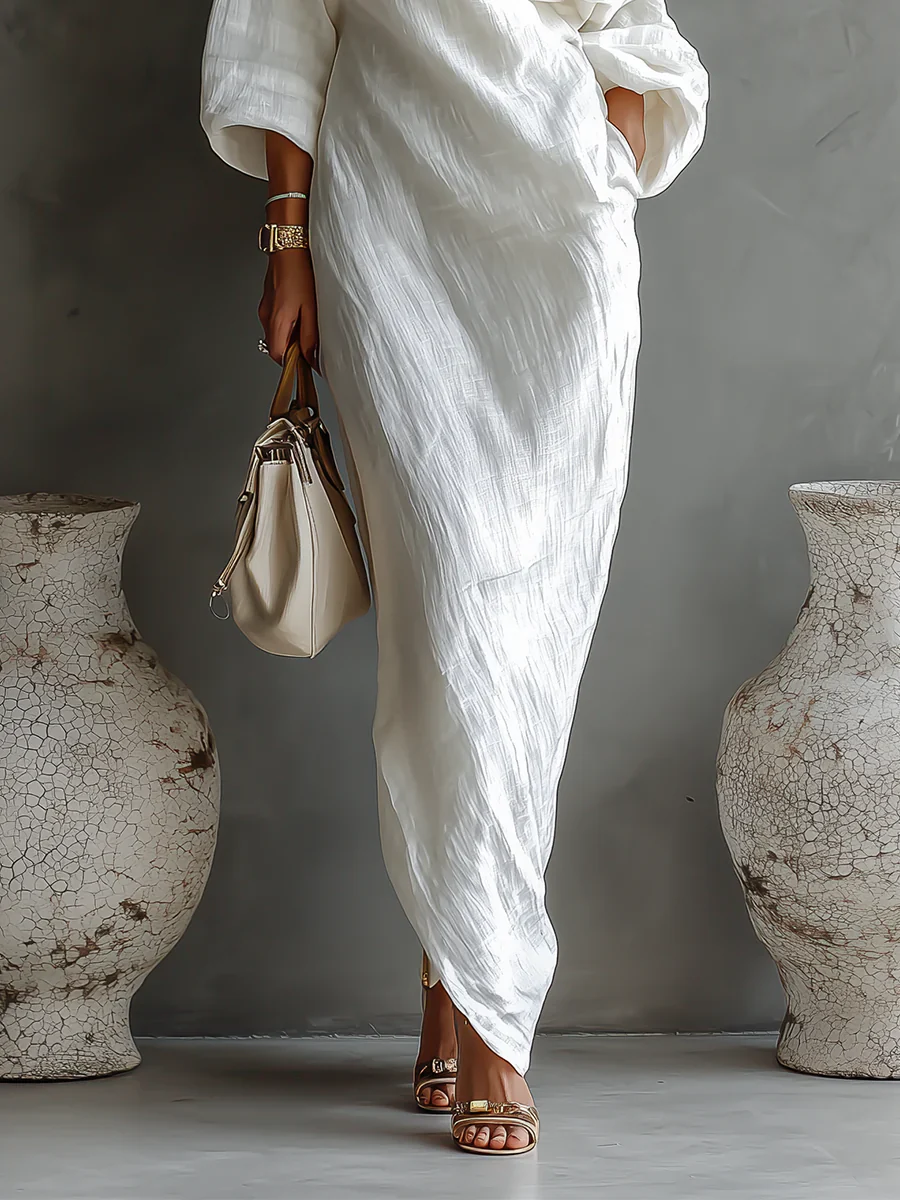 Alma | Vestido largo asimétrico y elegante