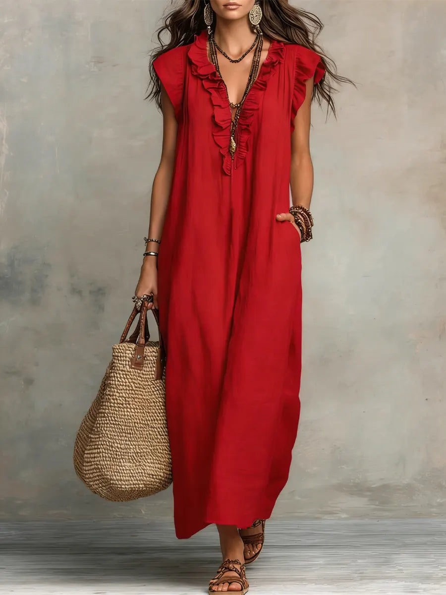 Eva | ️Vestido maxi de estilo bohemio
