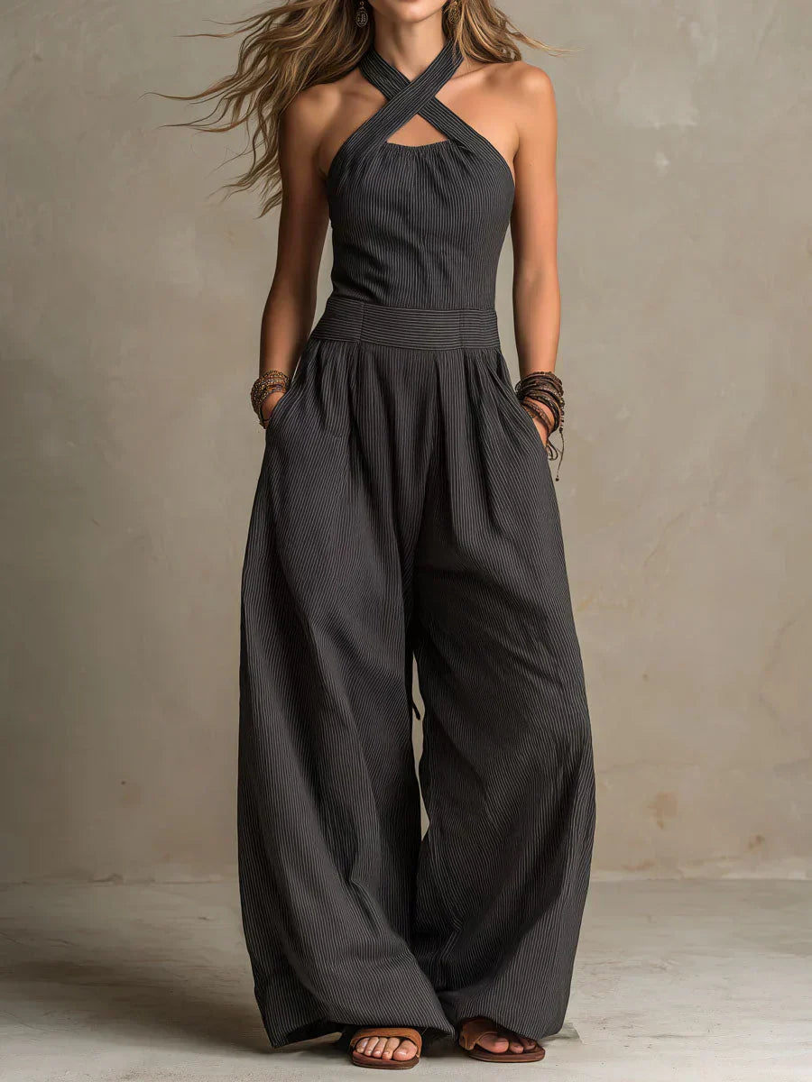 Elin | Mono largo y holgado con cuello halter