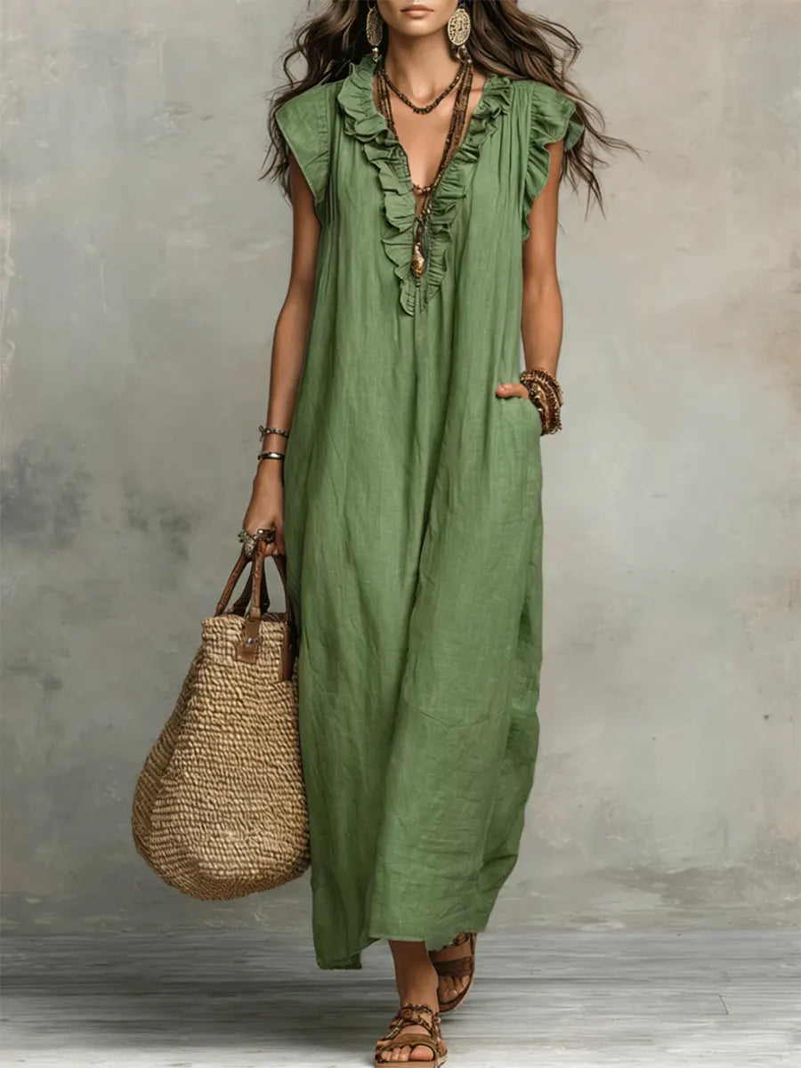 Eva | ️Vestido maxi de estilo bohemio