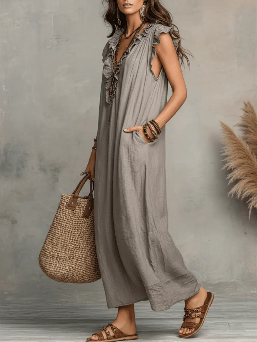 Eva | ️Vestido maxi de estilo bohemio