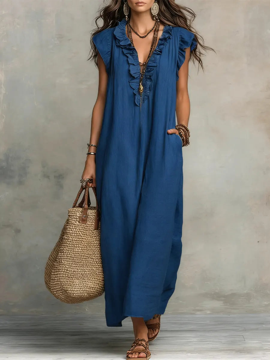 Eva | ️Vestido maxi de estilo bohemio