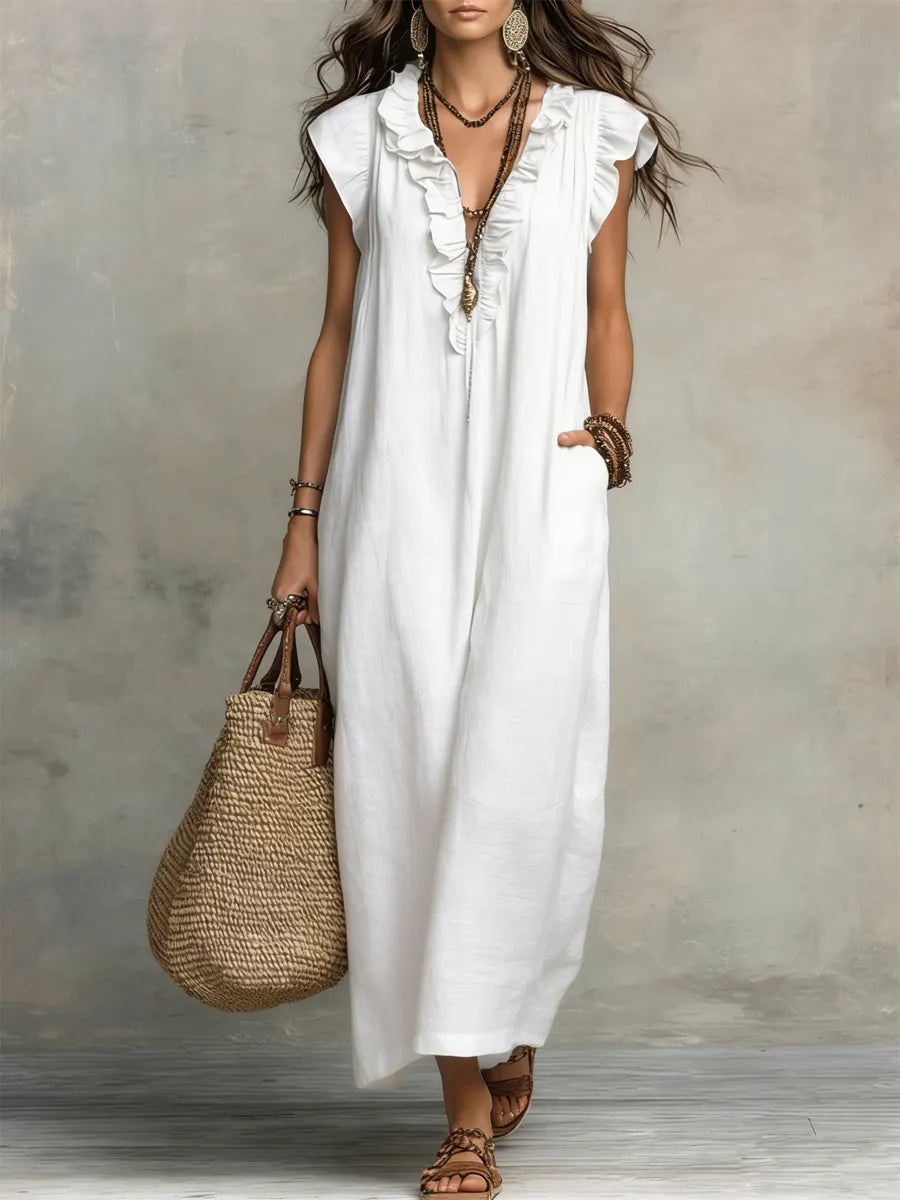 Eva | ️Vestido maxi de estilo bohemio