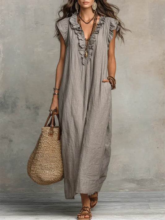 Eva | ️Vestido maxi de estilo bohemio